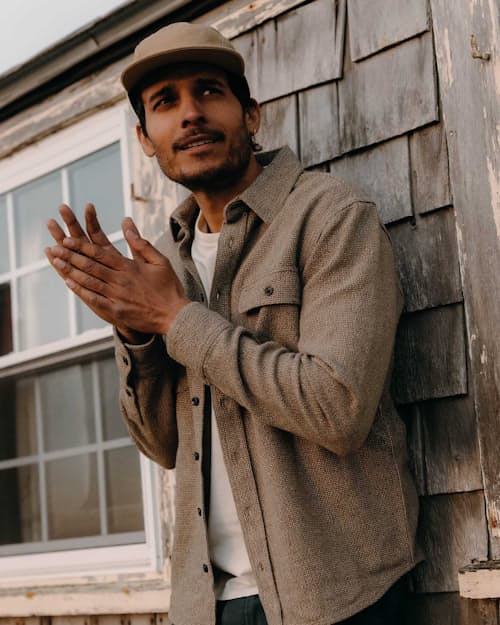 lifestyle image of The Ledge Long Sleeve Shirt
