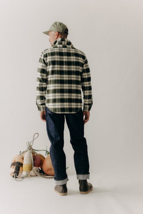 on model image of The Crater Shirt