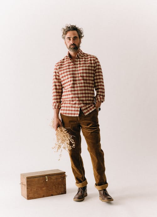 on model image of The Jack Long Sleeve Shirt