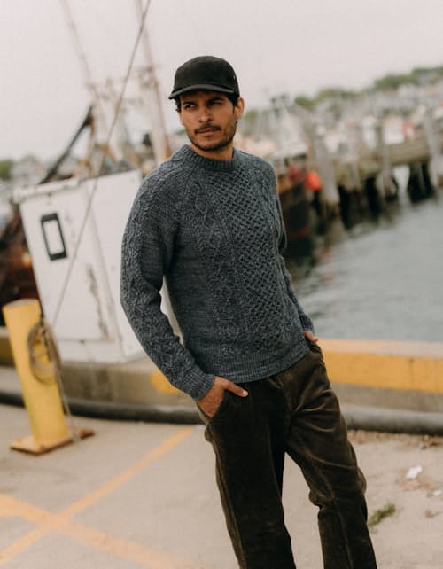 lifestyle image of The Orr Sweater