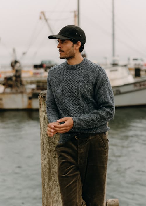 lifestyle image of The Orr Sweater
