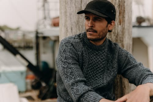 lifestyle image of The Orr Sweater