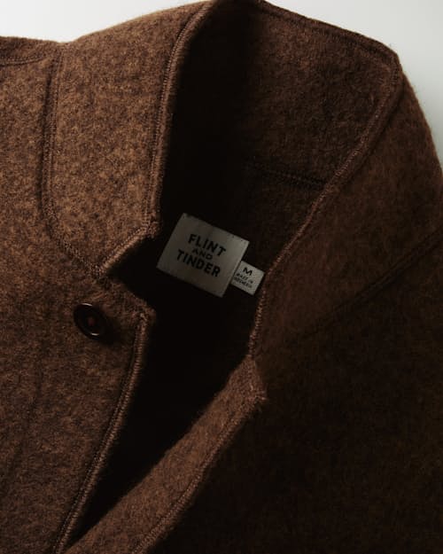 laydown detail image of Boiled Wool Chore Blazer