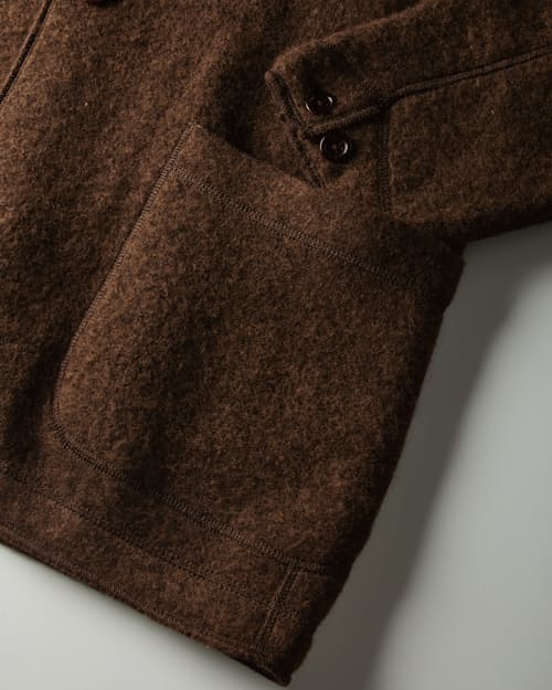 laydown detail image of Boiled Wool Chore Blazer