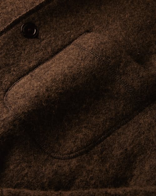 laydown detail image of Boiled Wool Chore Blazer