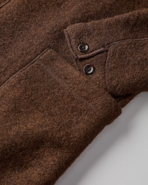 laydown detail image of The Boiled Wool Chore Blazer