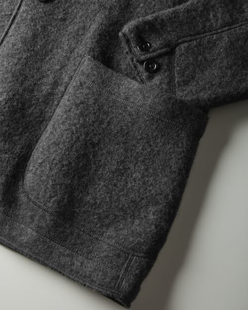 laydown detail image of Boiled Wool Chore Blazer