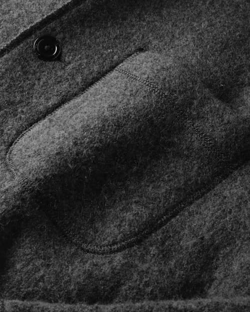 laydown detail image of Boiled Wool Chore Blazer