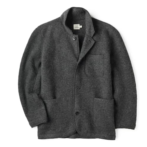 laydown image of The Boiled Wool Chore Blazer