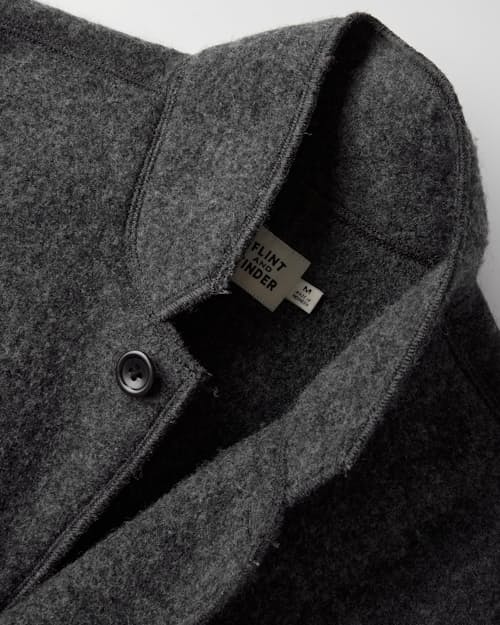 laydown detail image of The Boiled Wool Chore Blazer