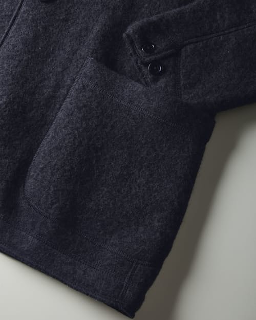 laydown detail image of Boiled Wool Chore Blazer