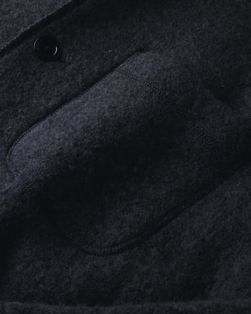 laydown detail image of Boiled Wool Chore Blazer