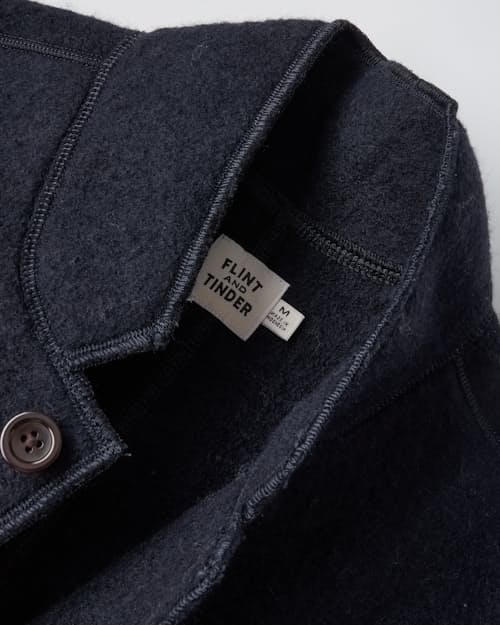 laydown detail image of The Boiled Wool Chore Blazer