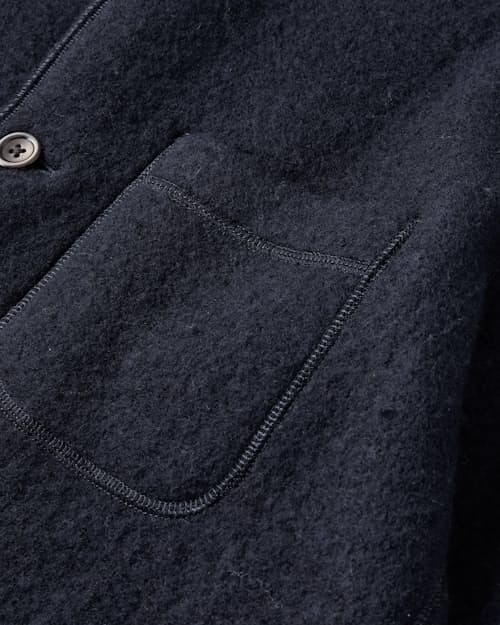 laydown detail image of The Boiled Wool Chore Blazer