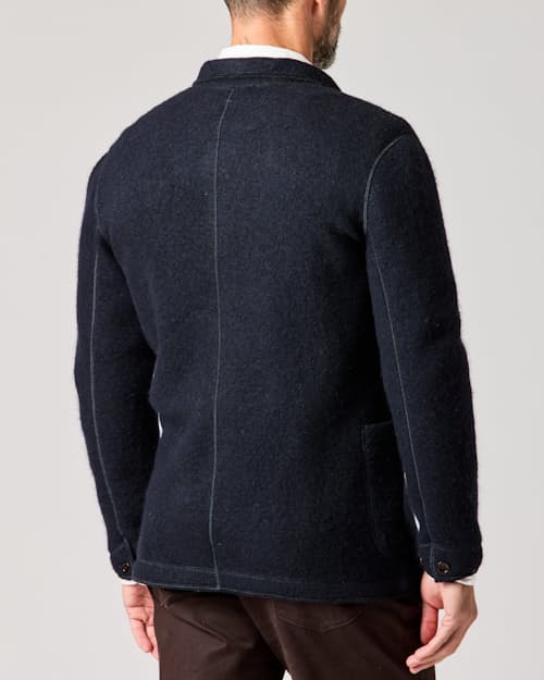 lifestyle image of Boiled Wool Chore Blazer