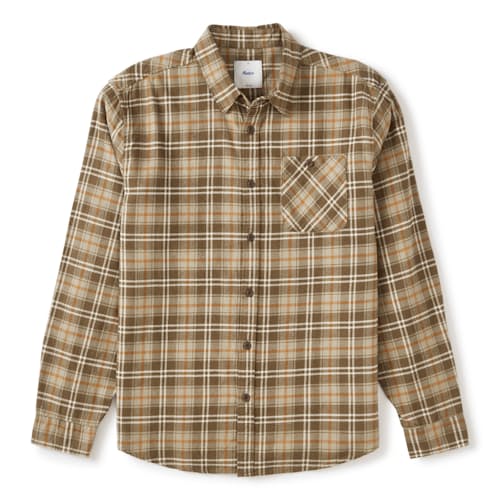 laydown image of Derek Lightweight Brushed Flannel