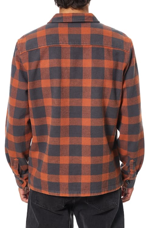 on model image of Shiloh Heavyweight Brushed Flannel