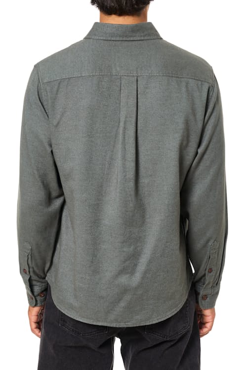 on model image of Twiller Lightweight Brushed Flannel
