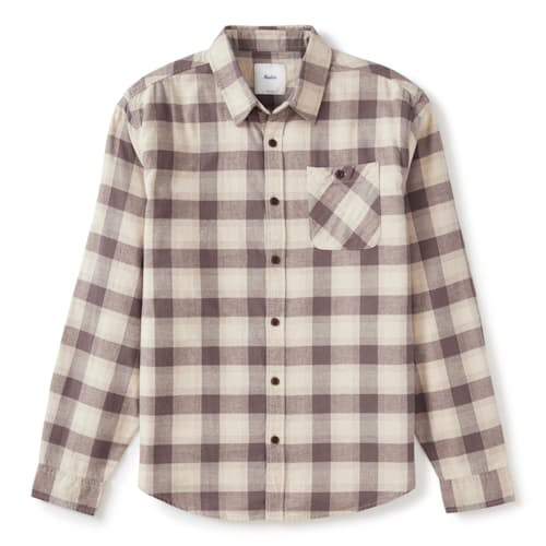 laydown image of Derek Lightweight Brushed Flannel