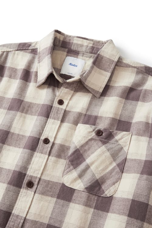 laydown detail image of Derek Lightweight Brushed Flannel