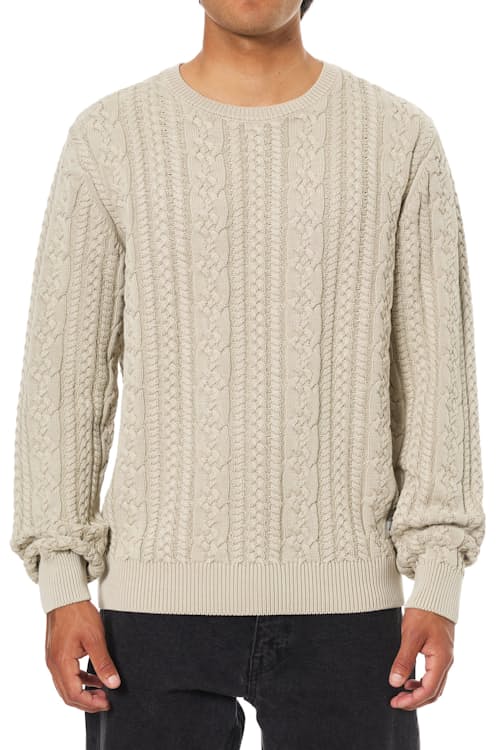 on model image of Fisherman Sweater