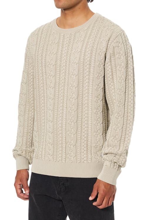 on model image of Fisherman Sweater