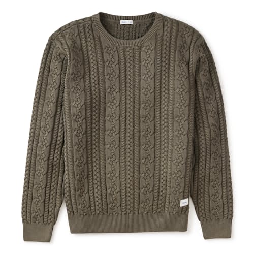 laydown image of Fisherman Sweater