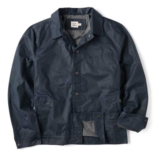 laydown image of The James Waxed Snap Jacket