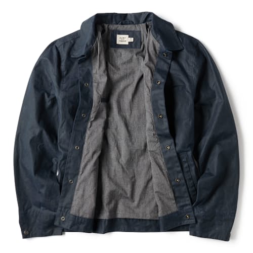 laydown image of The James Waxed Snap Jacket