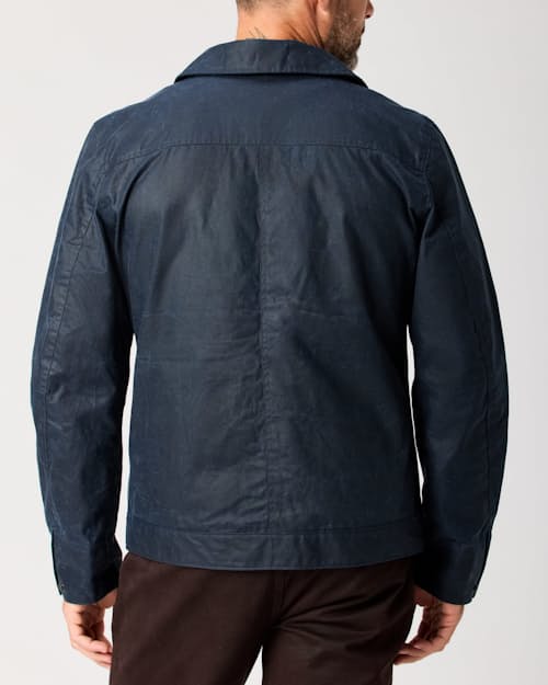 lifestyle image of James Waxed Snap Jacket