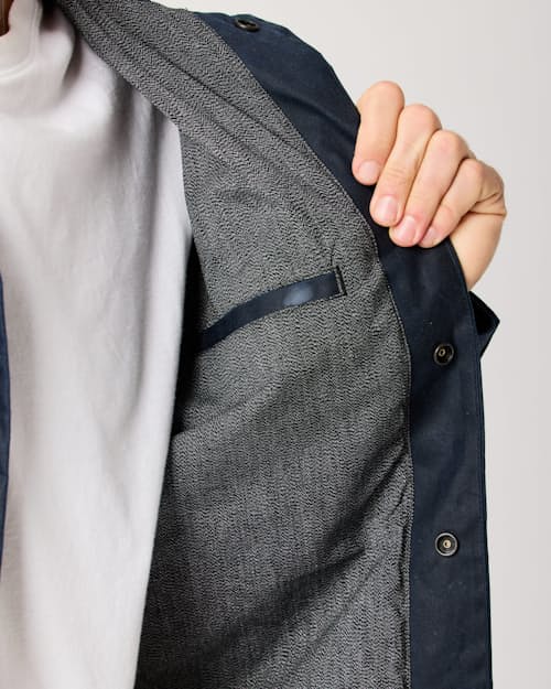lifestyle image of James Waxed Snap Jacket