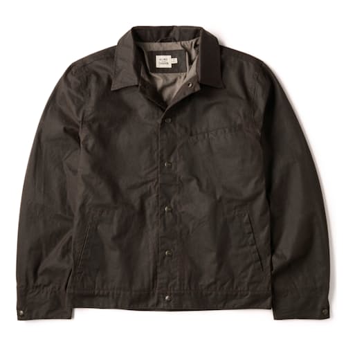 laydown image of The James Waxed Snap Jacket