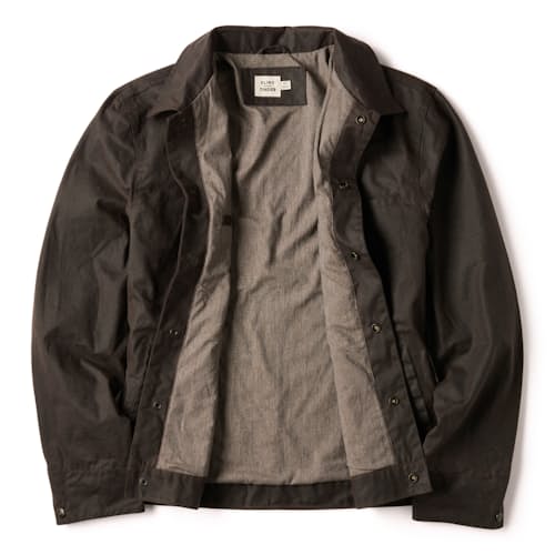 laydown image of The James Waxed Snap Jacket