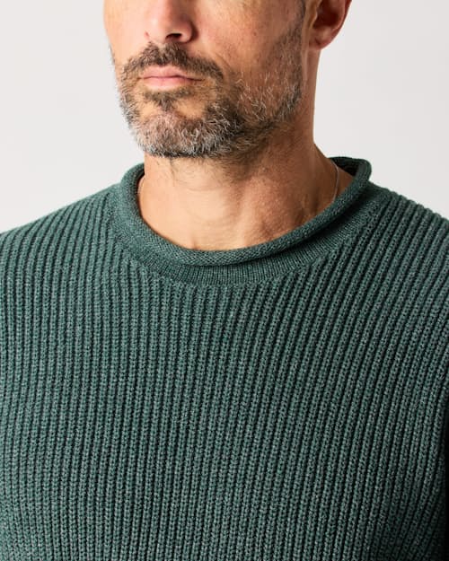 lifestyle image of Bolinas Rollneck Sweater