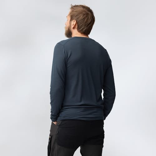 on model image of Abisko Wool Long Sleeve
