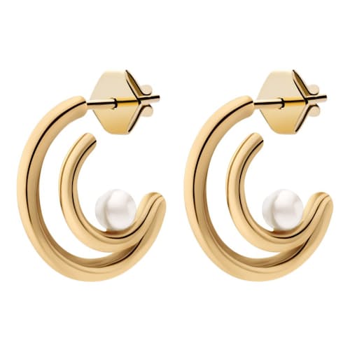 laydown image of Women's Nia Pearl Hoops