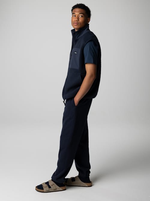 on model image of Bolster Fleece Vest