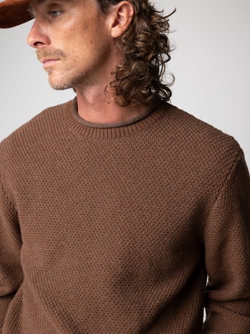 on model image of Barents Rollneck Sweater