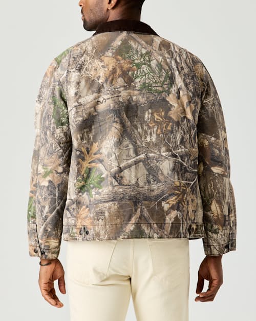 on model image of Realtree® Mason Canvas Work Jacket