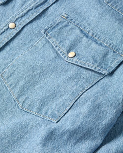 laydown detail image of Bone Button Western Shirt 2.0