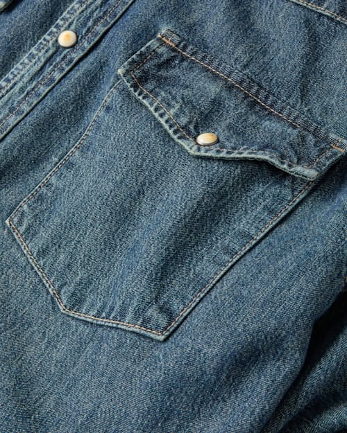 laydown detail image of Bone Button Western Shirt 2.0