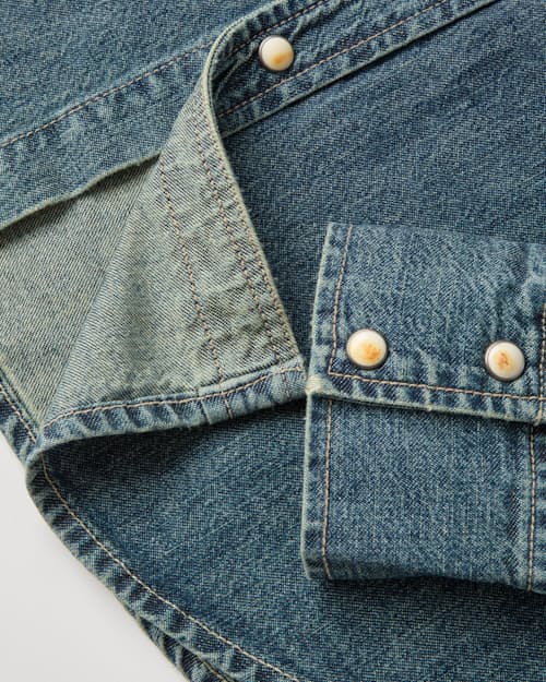 laydown detail image of Bone Button Western Shirt 2.0
