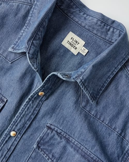 laydown detail image of Bone Button Western Shirt 2.0