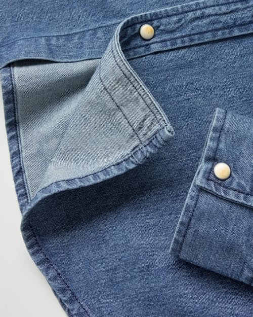 laydown detail image of Bone Button Western Shirt 2.0