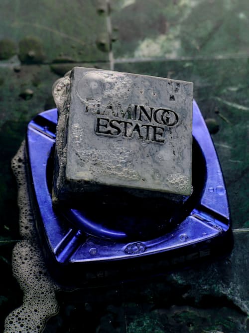 lifestyle image of Lavender & Activated Charcoal Soap Bar