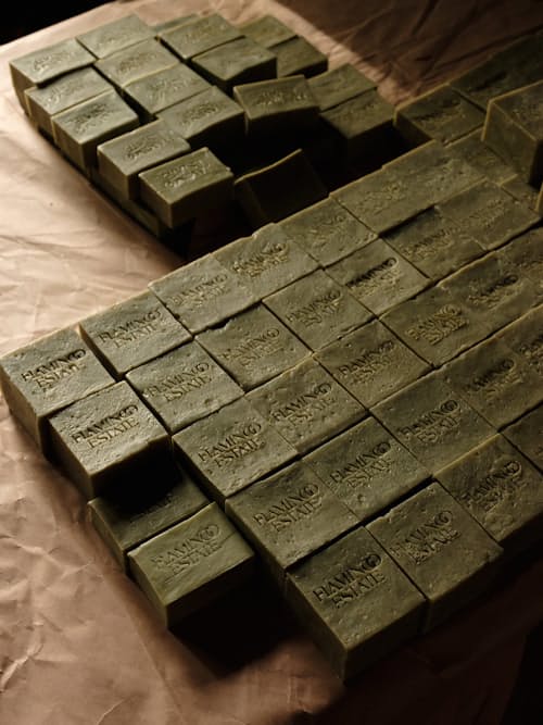 lifestyle image of Roman Parsley & Fresh Rosemary Soap Bar