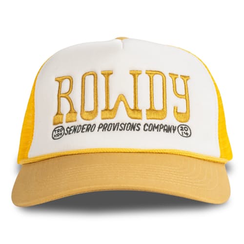 laydown image of Rowdy Foam Trucker Hat