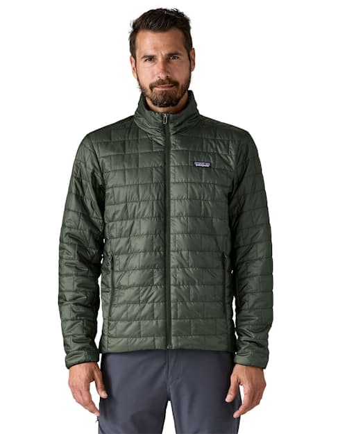 on model image of Nano Puff Jacket