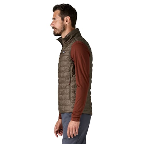 on model image of Nano Puff Vest
