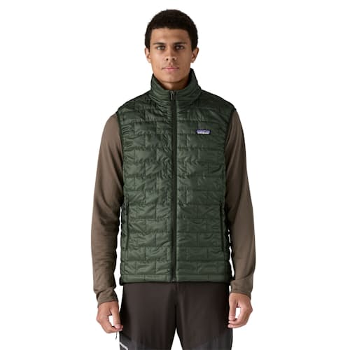 on model image of Nano Puff Vest